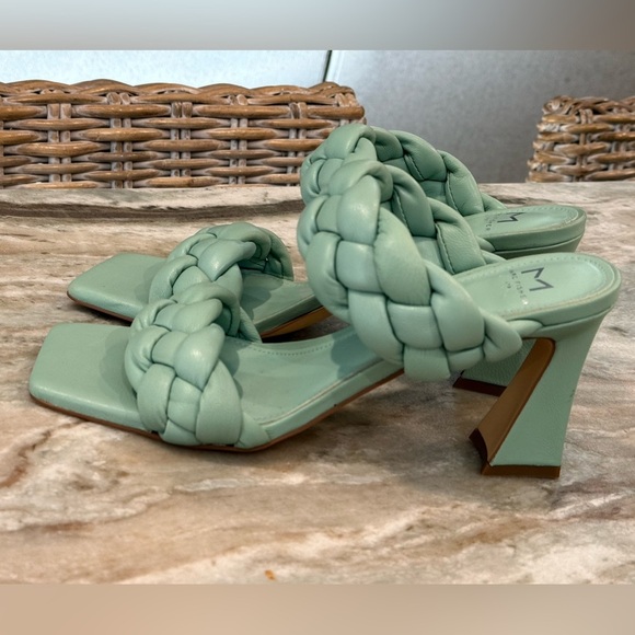 Women’s MARC ANTHONY Hammy Braided High Heel Slide Sandals- Size 8 - Picture 5 of 10